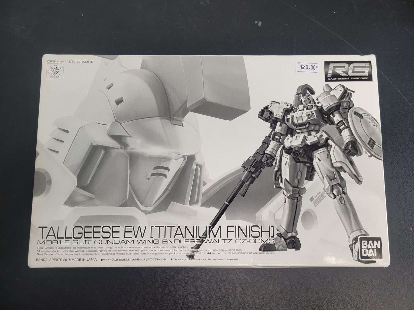 Premium Bandai Real Grade 1/144 Tallgeese EW Titanium Finish NIB