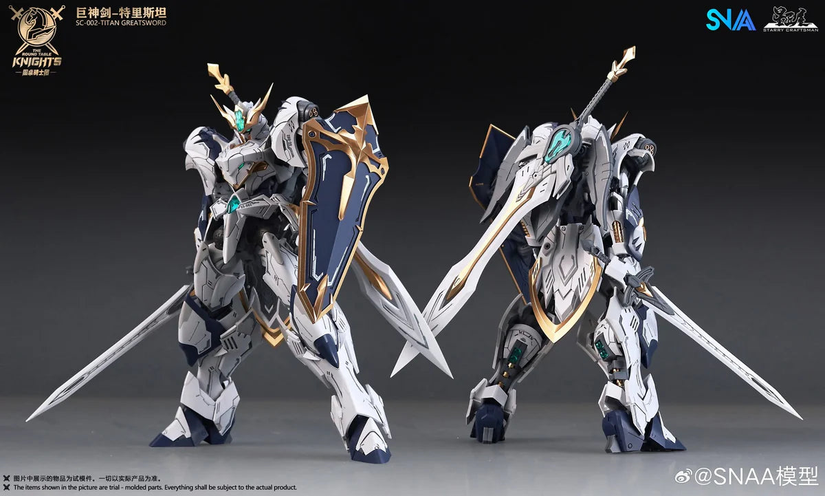 SNAA The Round Table Knights: Titan Greatsword Tristan 1/144 Model Kit
