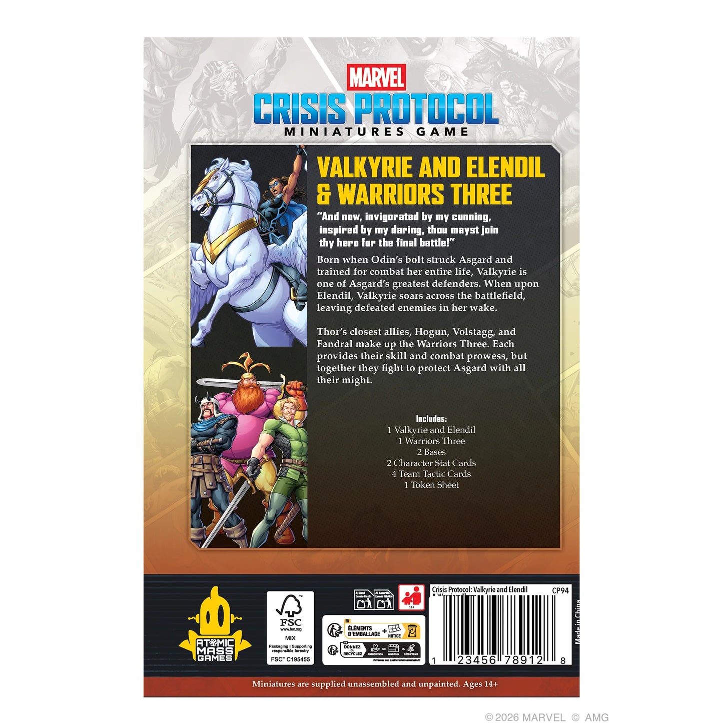Marvel: Crisis Protocol - Valkyrie and Elendil & Warriors Three Character Pack