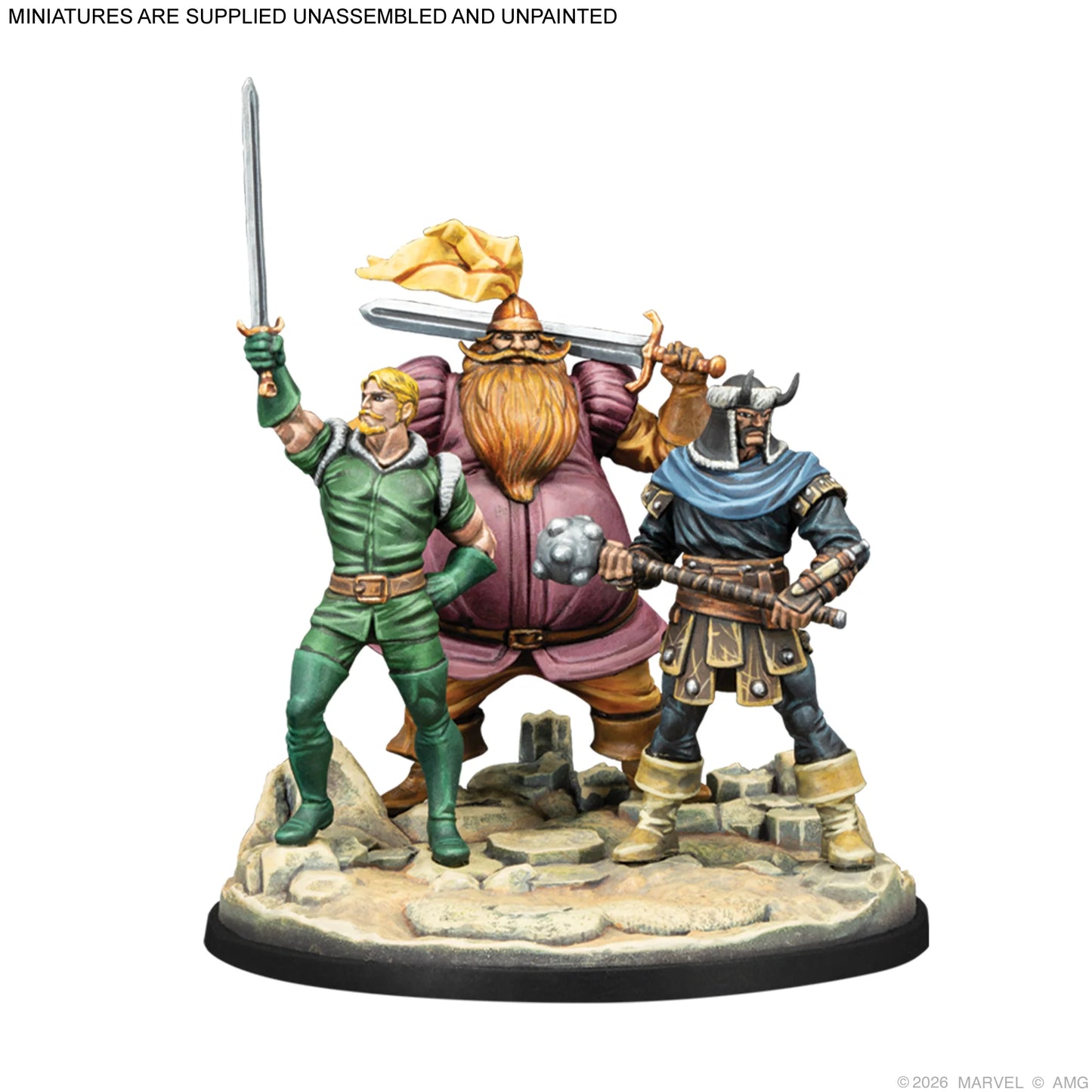 Marvel: Crisis Protocol - Valkyrie and Elendil & Warriors Three Character Pack