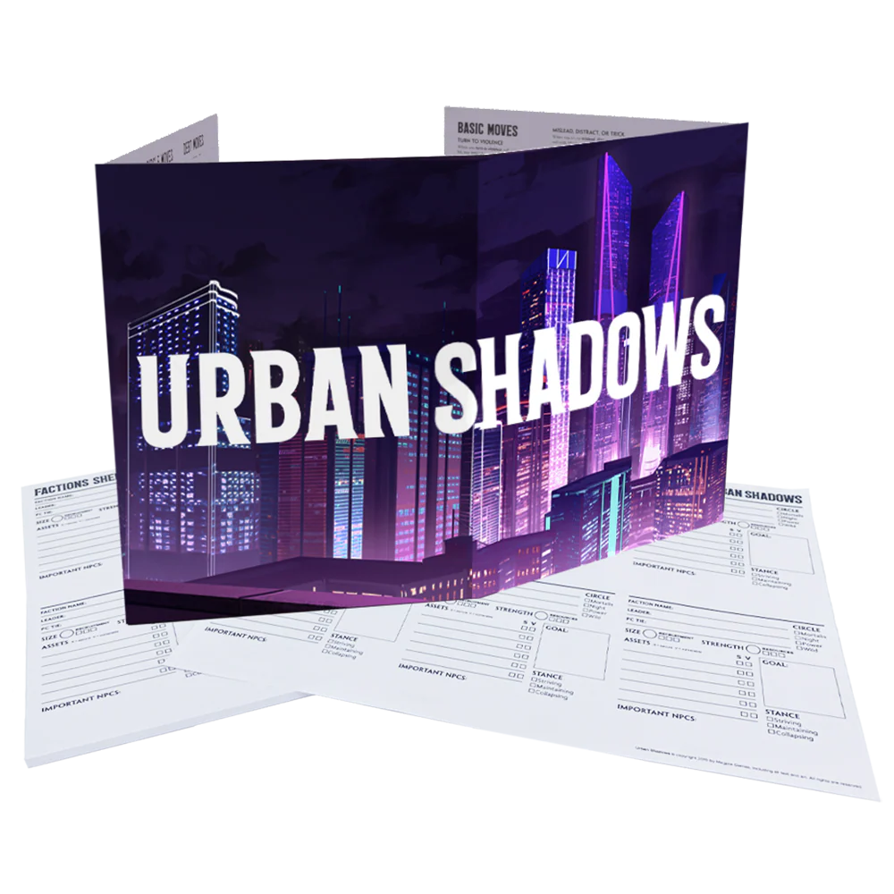 Urban Shadows: MC Screen & Campaign Notepad