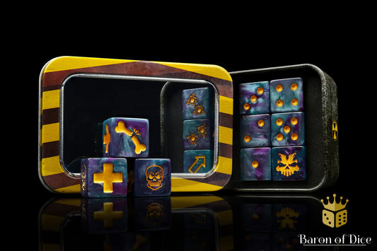 Baron of Dice Underhive Skirmish Dice Set: Iron Slag