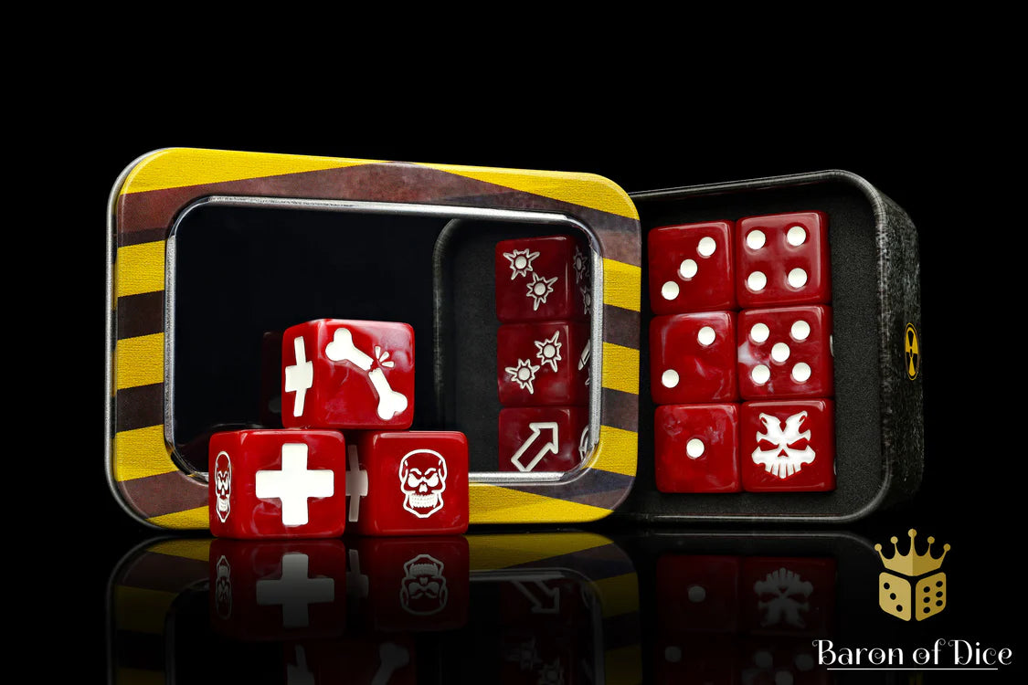 Baron of Dice Underhive Skirmish Dice Set: Tiger Stripe Dice