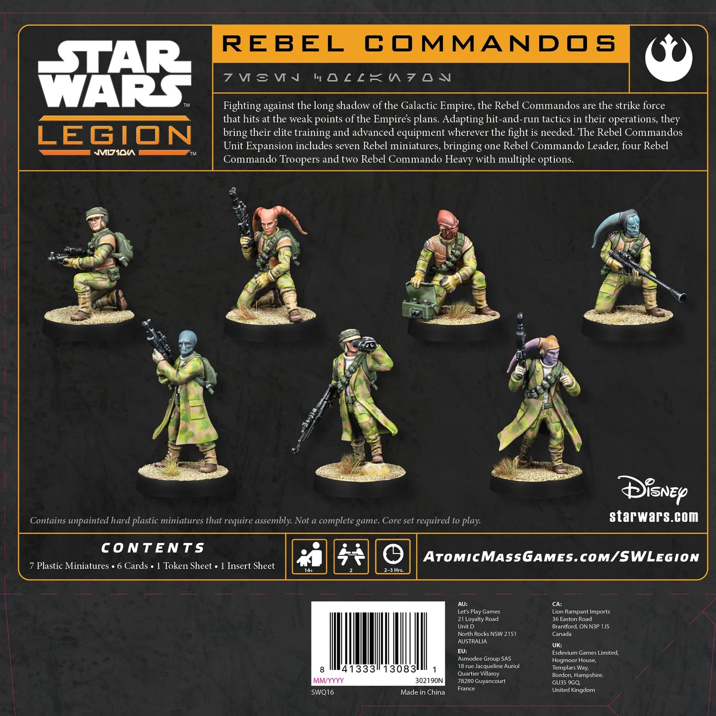 Star Wars Legion: Rebel Commandos Unit Expansion