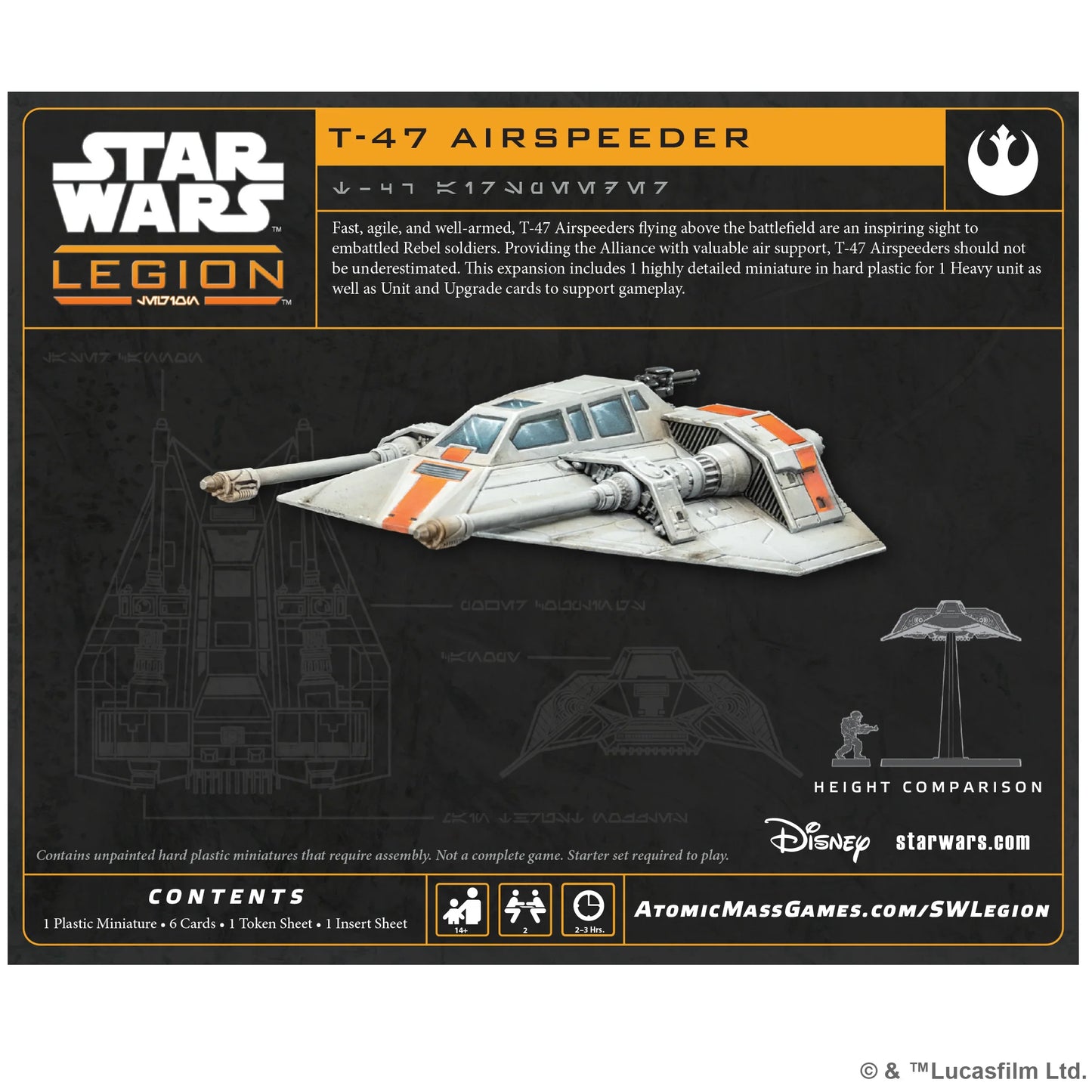 Star Wars Legion: T-47 Airspeeder