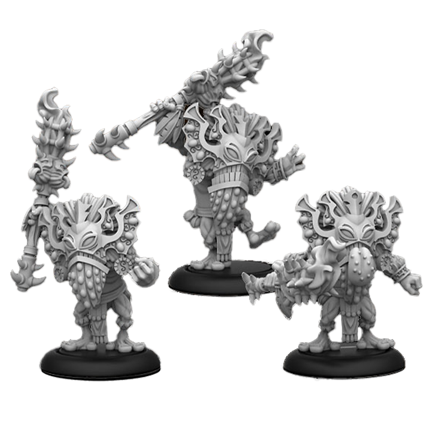 Warmachine: Southern Kriels Fire Tongue Warriors Command Cadre