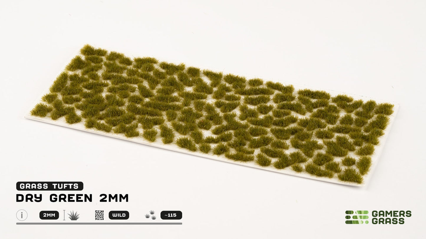 Gamers Grass Dry Green Tufts (2mm)